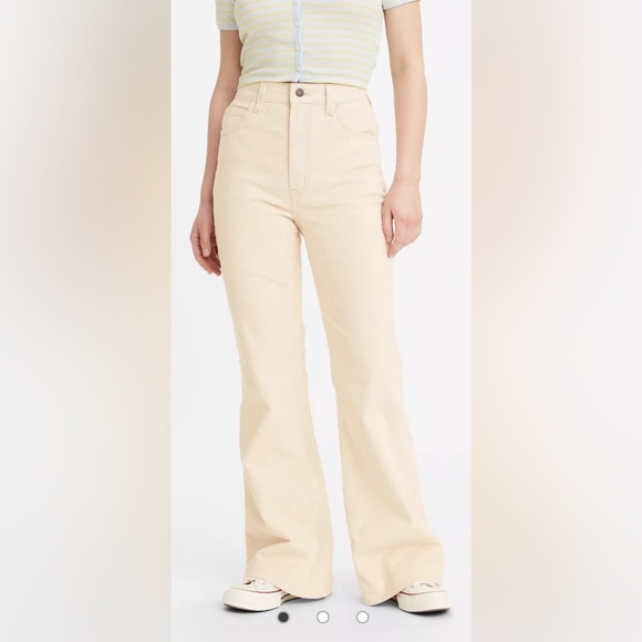 70'S HIGH RISE FLARE CORDUROY WOMEN'S JEANS - Picture 6 of 7